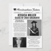 Abschluss Newspaper Uni Einmalige Ankündigung (Vorderseite)