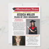 Abschluss Newspaper Uni Einmalige Ankündigung (Vorderseite)