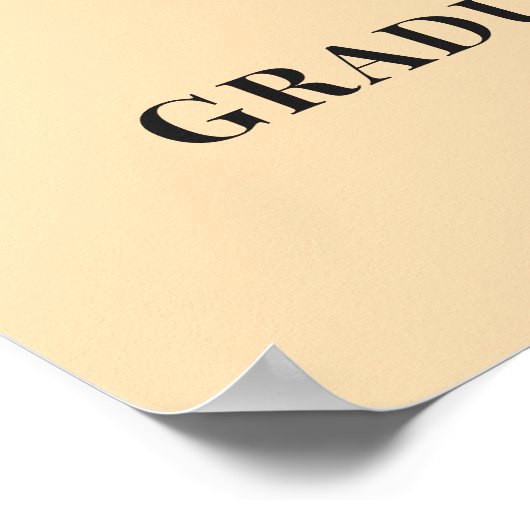 Abschluss Niedlich Golden Retriever Hund Begrüßung Poster (Ecke)