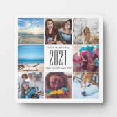 Abschluss Niedlich Squared Chic Modern Fotoplatte (Vorderseite)