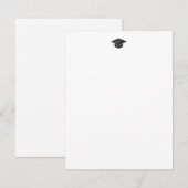 Abschluss-Notizkarte Mitteilungskarte (Vorne/Hinten)