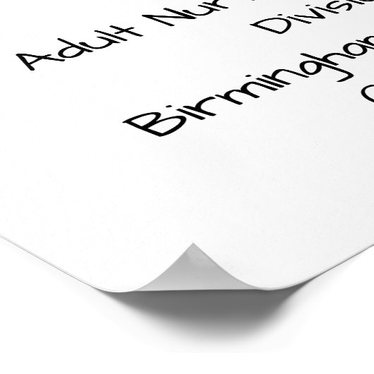 Abschluss Nurse Degree Poster (Ecke)