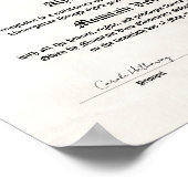 Abschluss oder Diplom der 5. oder 8. Klasse der We Poster (Ecke)