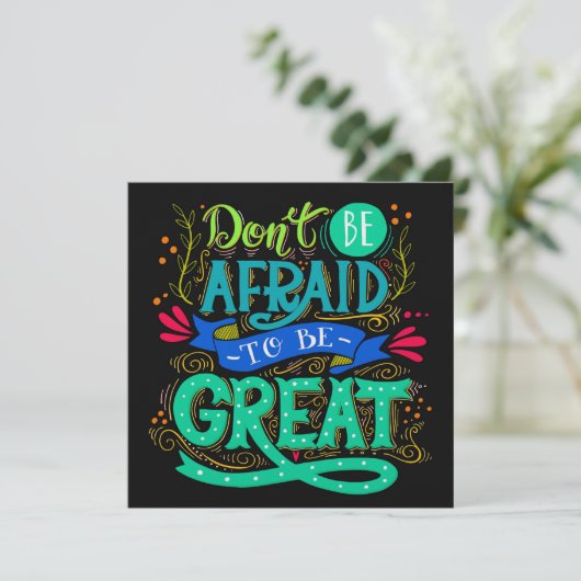 Abschluss oder Motivierend Einladung (Stehend Vorderseite)