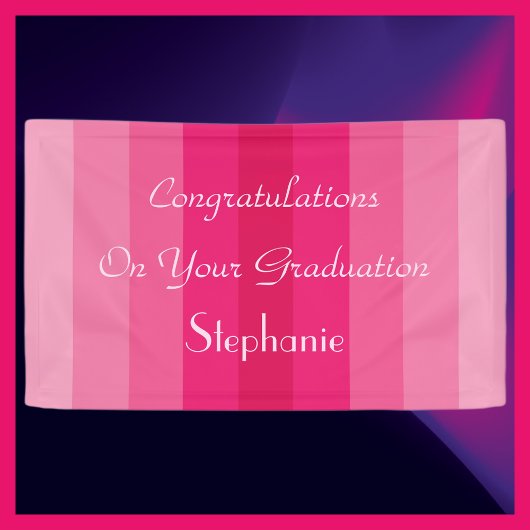 Abschluss oder Party für die Altersvorsorge rosa S Banner