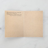 Abschluss oder Ruhestand "fuß und herzig" Karte (Innenseite)