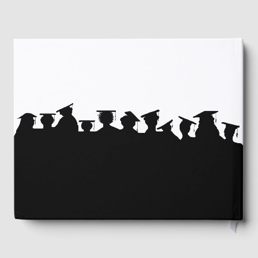 Abschluss oder Wiedersehen Silhouetten Gästebuch (Rückseite)