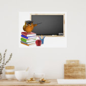 Abschluss oder Zurück zur Schule - Illustrationspa Poster (Küche)