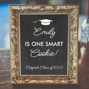 Abschluss One Smart Cookie Benutzerdefiniertes Par Poster