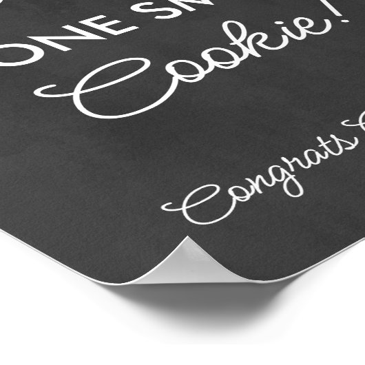 Abschluss One Smart Cookie Benutzerdefiniertes Par Poster (Ecke)