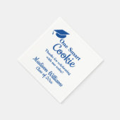 Abschluss One Smart Cookie Party Blue Grand Paper Serviette (Ecke)