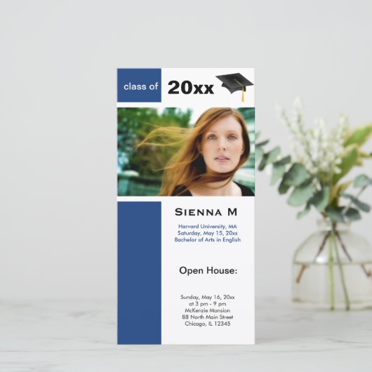 Abschluss Open House Blue) (Stehend Vorderseite)