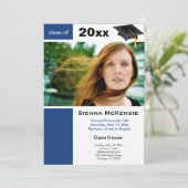 Abschluss Open House Blue) Ankündigung (Stehend Vorderseite)