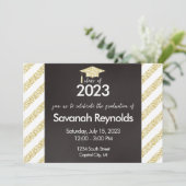 Abschluss Open House Einladung mit Foto (Stehend Vorderseite)