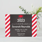 Abschluss Open House Einladung mit Foto (Stehend Vorderseite)