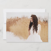 Abschluss Open House Einladung mit Foto (Rückseite)