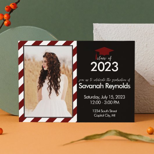 Abschluss Open House Einladung mit Foto