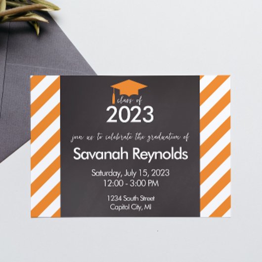 Abschluss Open House Einladung mit Foto