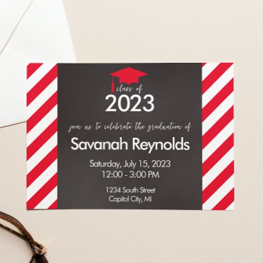 Abschluss Open House Einladung mit Foto