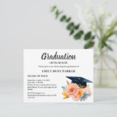 Abschluss Open House Einladung Postkarte (Stehend Vorderseite)