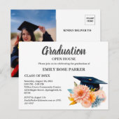 Abschluss Open House Einladung Postkarte (Vorne/Hinten)