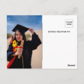 Abschluss Open House Einladung Postkarte (Rückseite)