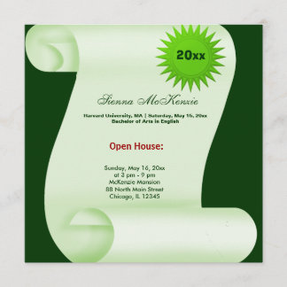 Abschluss Open House (grün) Ankündigung