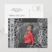 Abschluss Open House Postcard Einladungspostkarte (Vorne/Hinten)