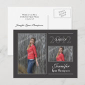 Abschluss Open House Postcard Einladungspostkarte (Vorne/Hinten)