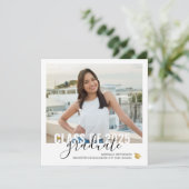 Abschluss Open House Square Einladungskarte (Stehend Vorderseite)