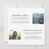 Abschluss Open House Square Einladungskarte (Rückseite)