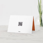 Abschluss Orange and Black School Colors 2025 Karte (Rückseite)