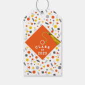 Abschluss Orange-Gift-Tags Geschenkanhänger (Rückseite)