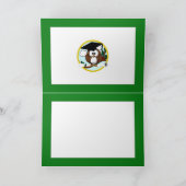 Abschluss Owl - Grün und Gold Karte (Innenseite)