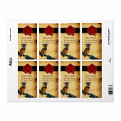 ABSCHLUSS OWL PARCHMENT UND ROTES WAX SIEGEL MONOG (Vorne)