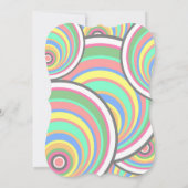 Abschluss Owl - Spaß, farbenfroh, Feier Invi Einladung (Rückseite)