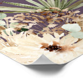 Abschluss Pampas botanisch elegant lila Poster (Ecke)