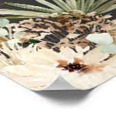 Abschluss Pampas botanisch modern elegant Poster (Ecke)