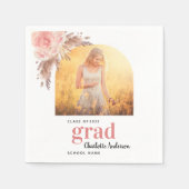 Abschluss Pampas Gras Foto Serviette (Vorderseite)