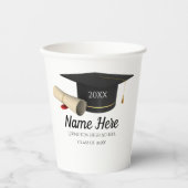 Abschluss Paper Cups-Klasse 2025 Pappbecher (Vorderseite)