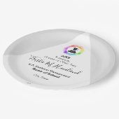Abschluss Paper Plate Light Gra und White HAMbyWG Pappteller (Schrägansicht)
