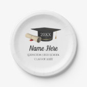 Abschluss Paper Tellers Class 2025 Pappteller (Vorderseite)