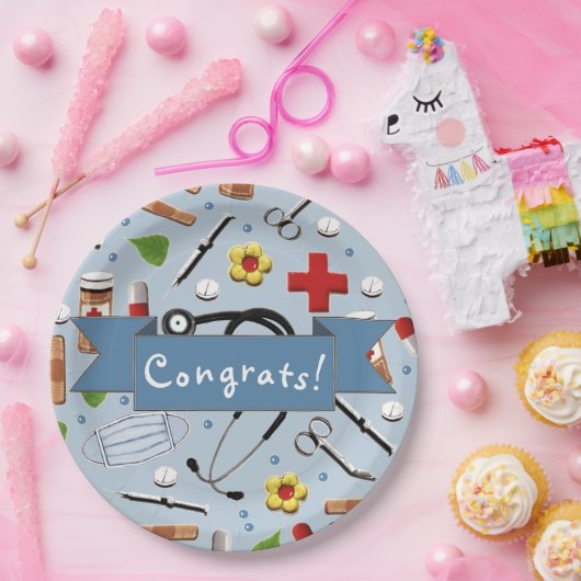 Abschluss Pappteller (Party)