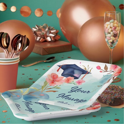 Abschluss Pappteller (Multi)