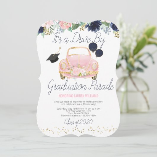 Abschluss-Parade Einladung (Stehend Vorderseite)