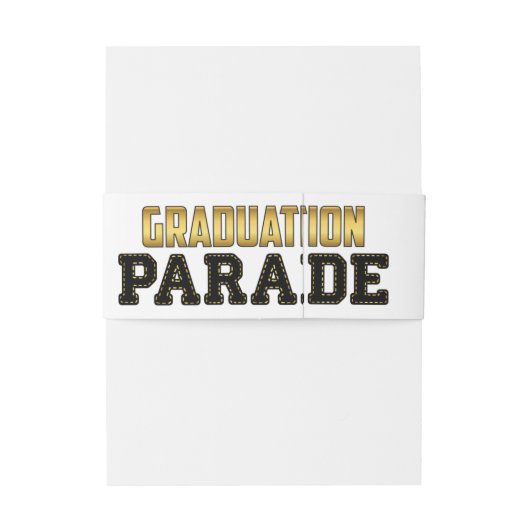 Abschluss-Parade Einladungsbanderole (Rückseitenbeispiel)