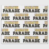 Abschluss-Parade Geschenkpapier (Flach)