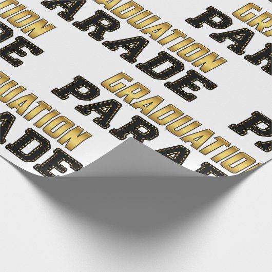 Abschluss-Parade Geschenkpapier (Ecke)