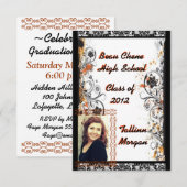 Abschluss-Party Einladung (Vorne/Hinten)