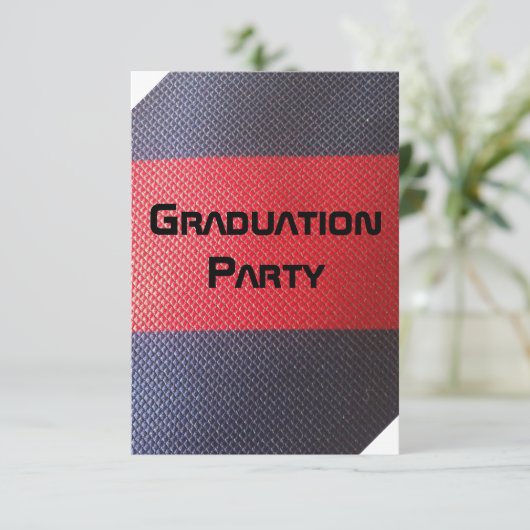 Abschluss-Party Einladung (Stehend Vorderseite)